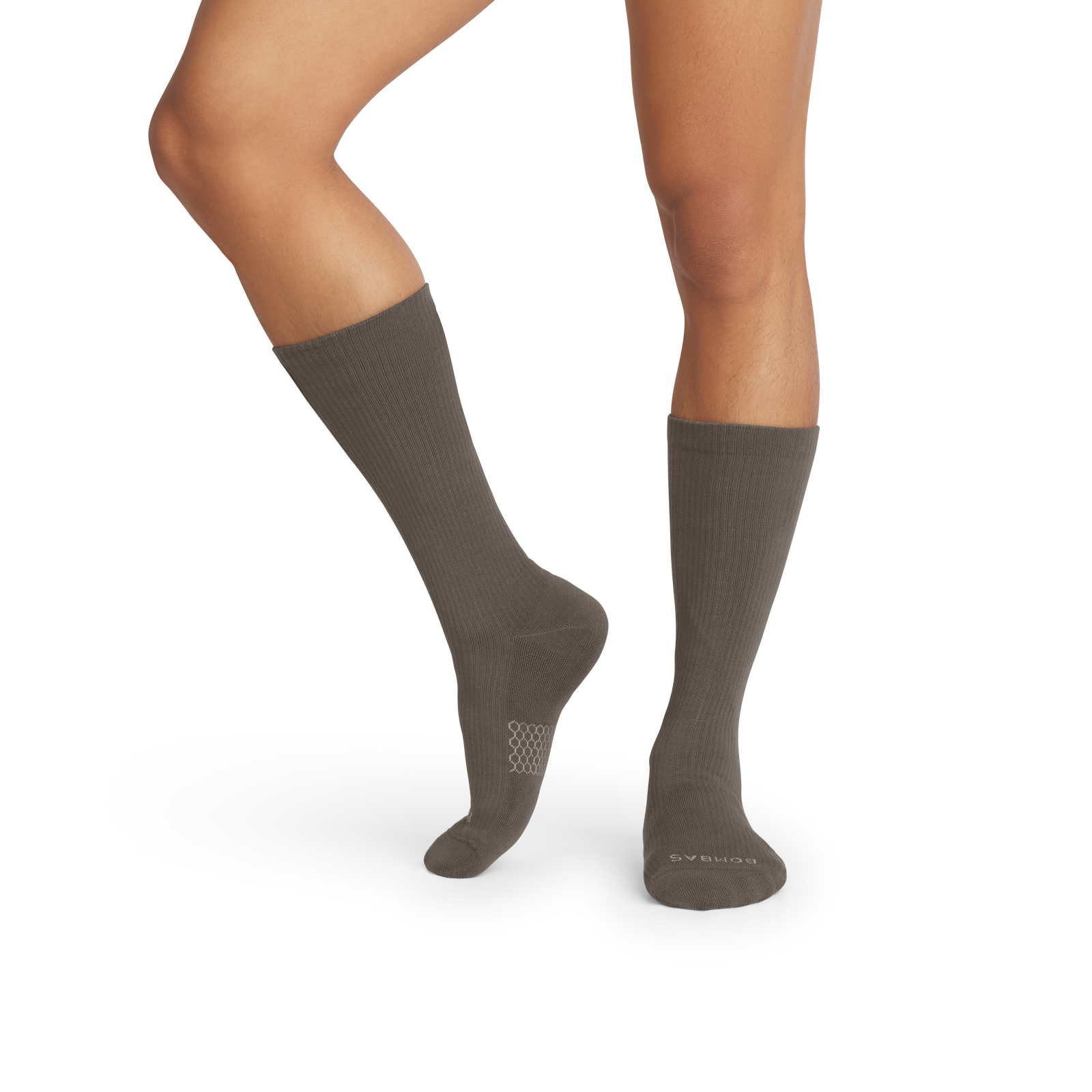 Modern Rib Calf Socks - mushroom MO1 [10034]