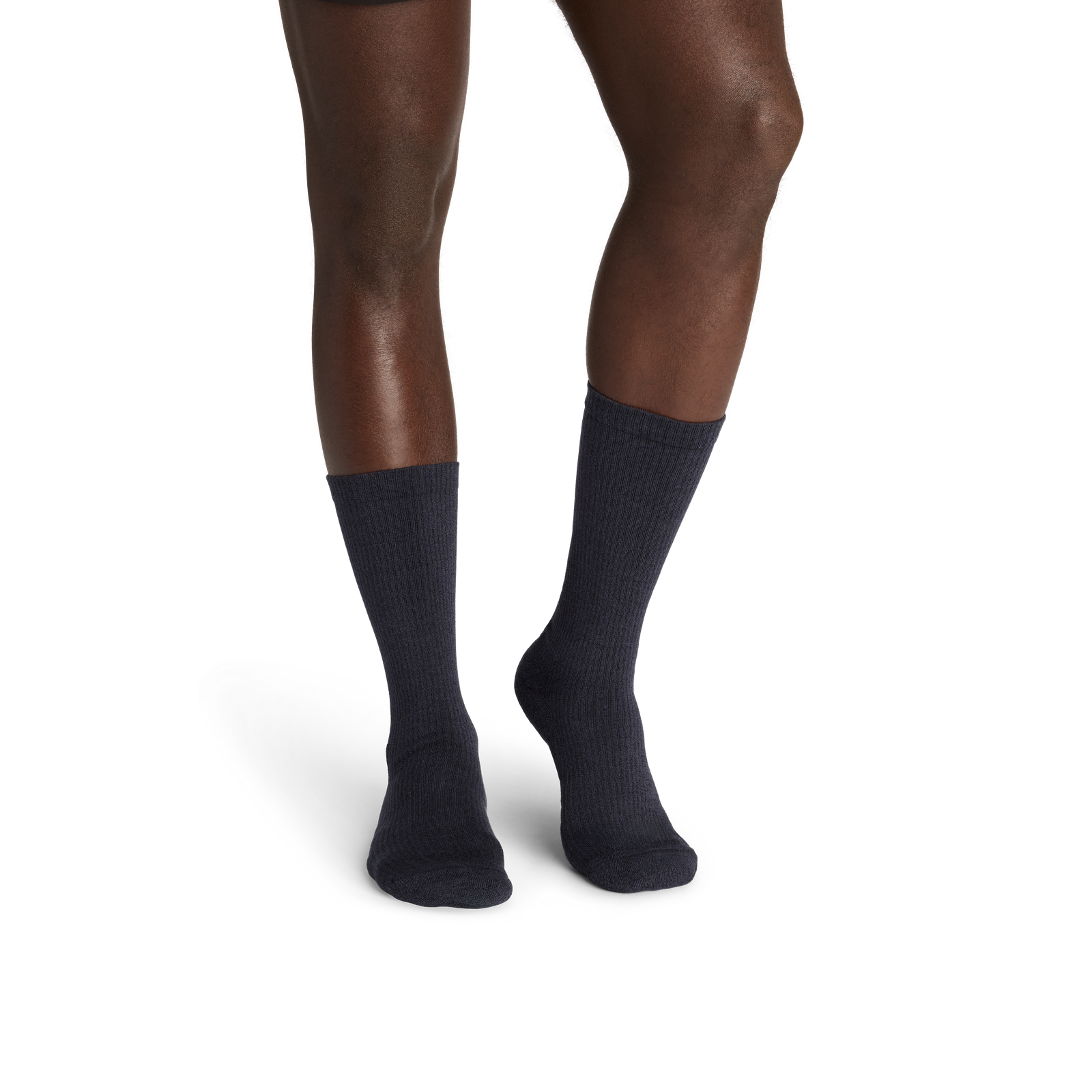 Modern Rib Calf Socks - black charcoal MO1 [10035]
