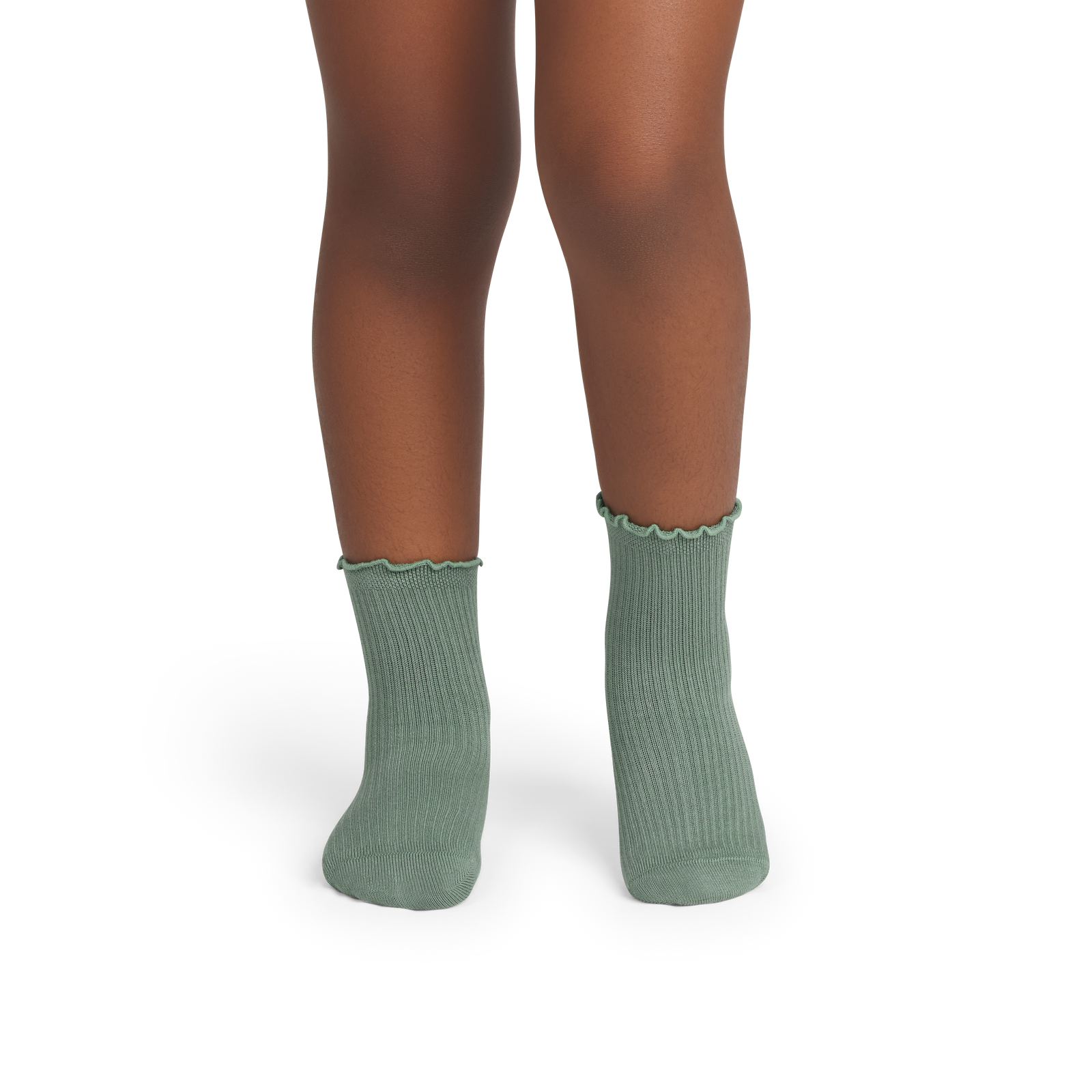 Ruffle Rib Calf Socks - easy sage JO1 [10095]