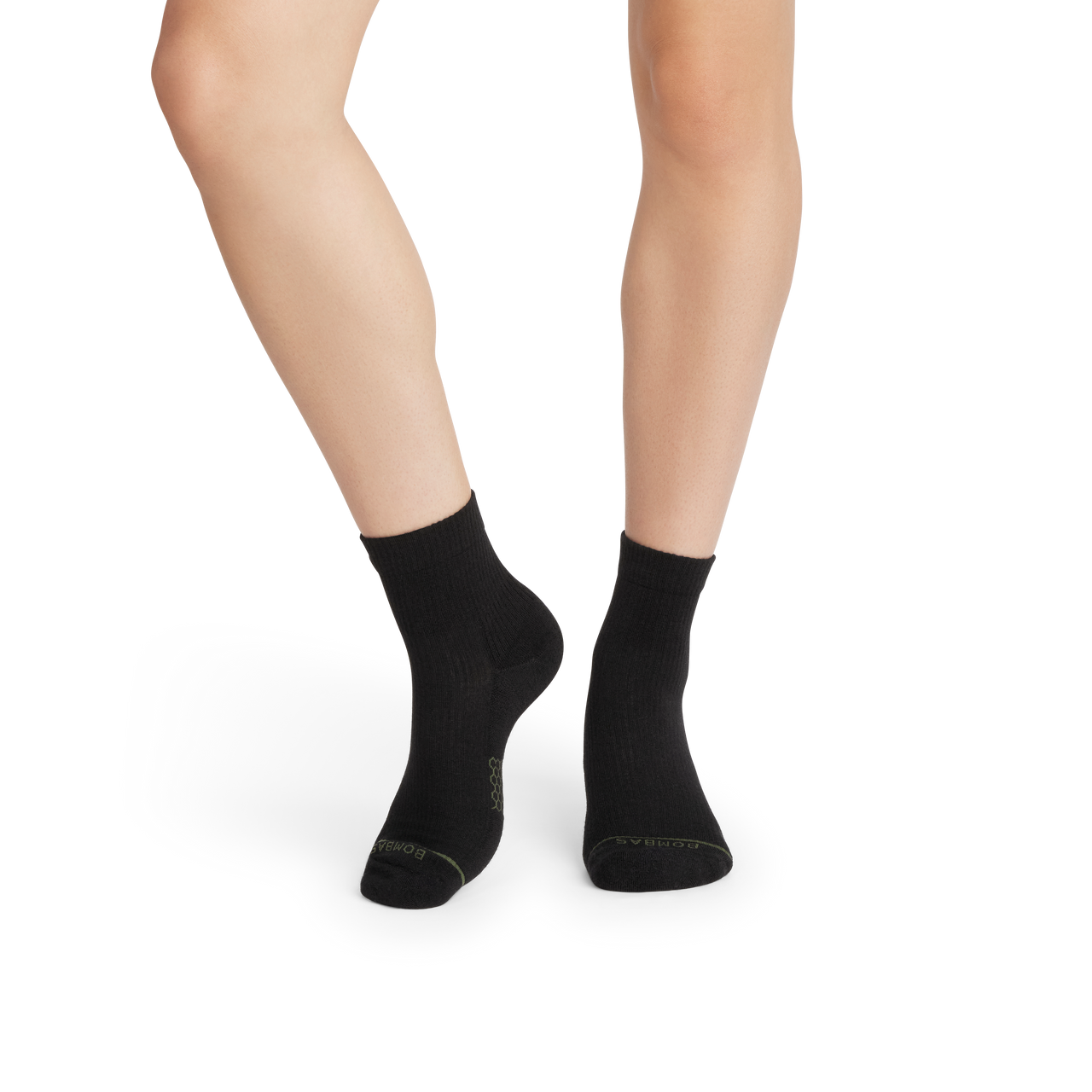 Merino Modern Rib Quarter Socks - black WO1 [10118]
