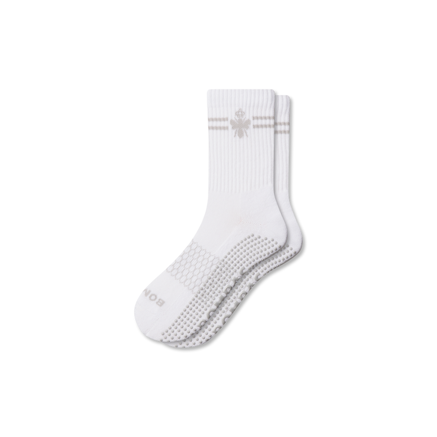 Men's Gripper Half Calf Socks - Smooth Lounge Comfort