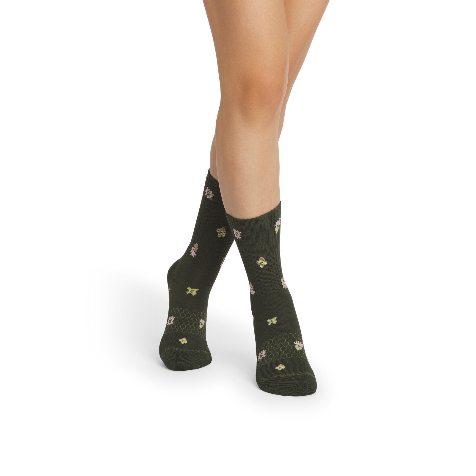 Women’s Garden Party Half Calf Sock -midnight olive WO1 [10149]