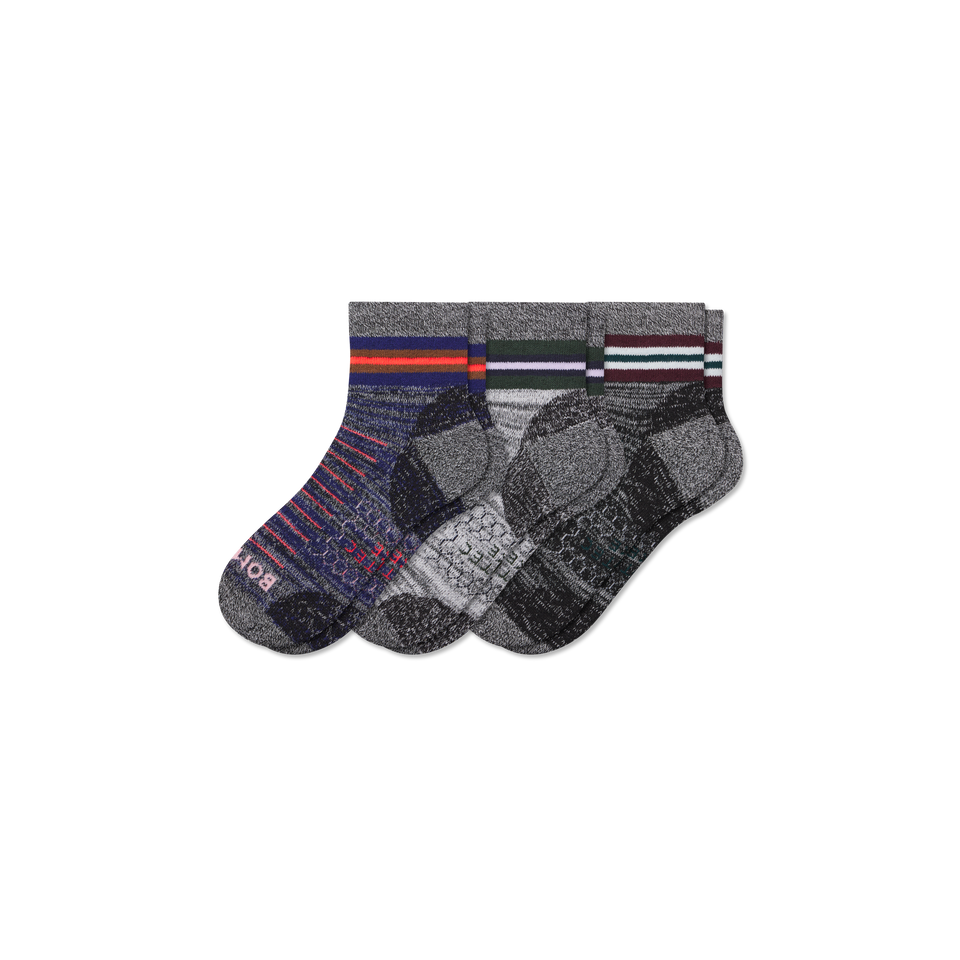 Men's Hiking Quarter Sock 3-Pack - L [10204]