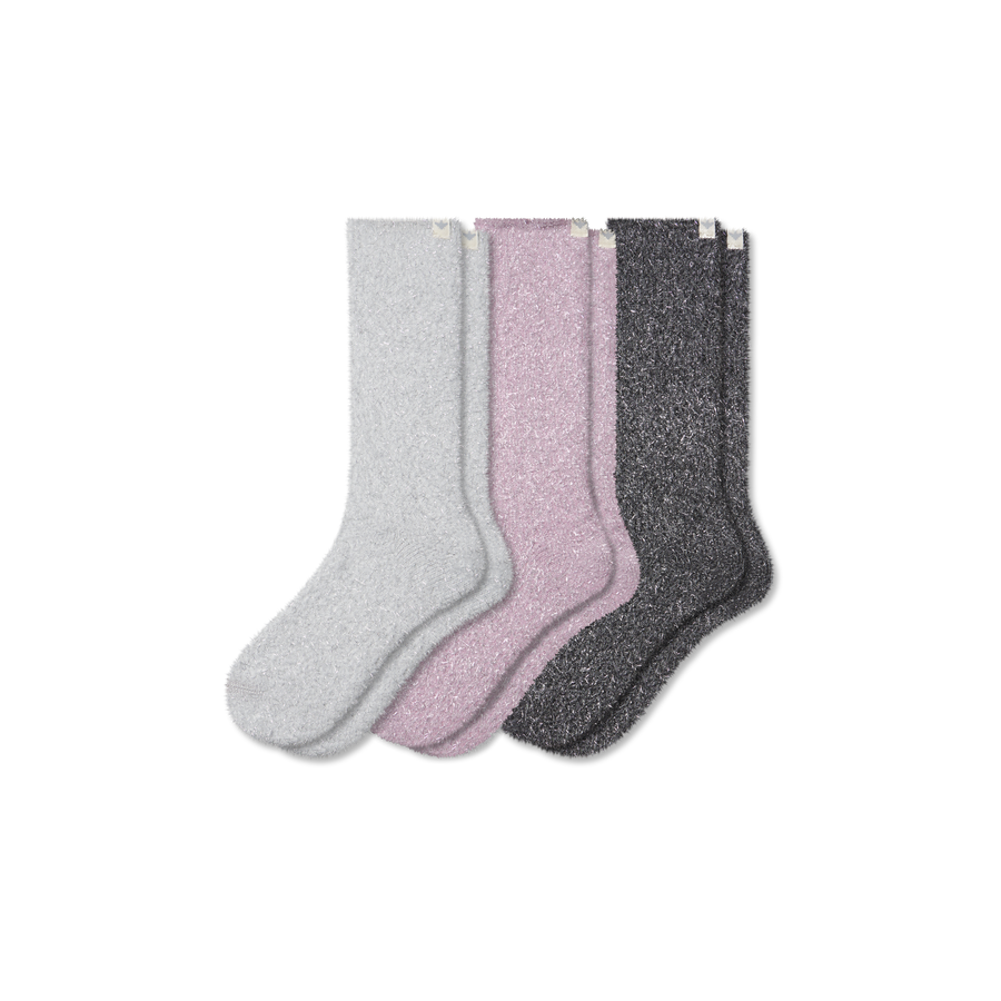 Women's Fuzzy Sock 3-Pack - Outdoor Recovery Support