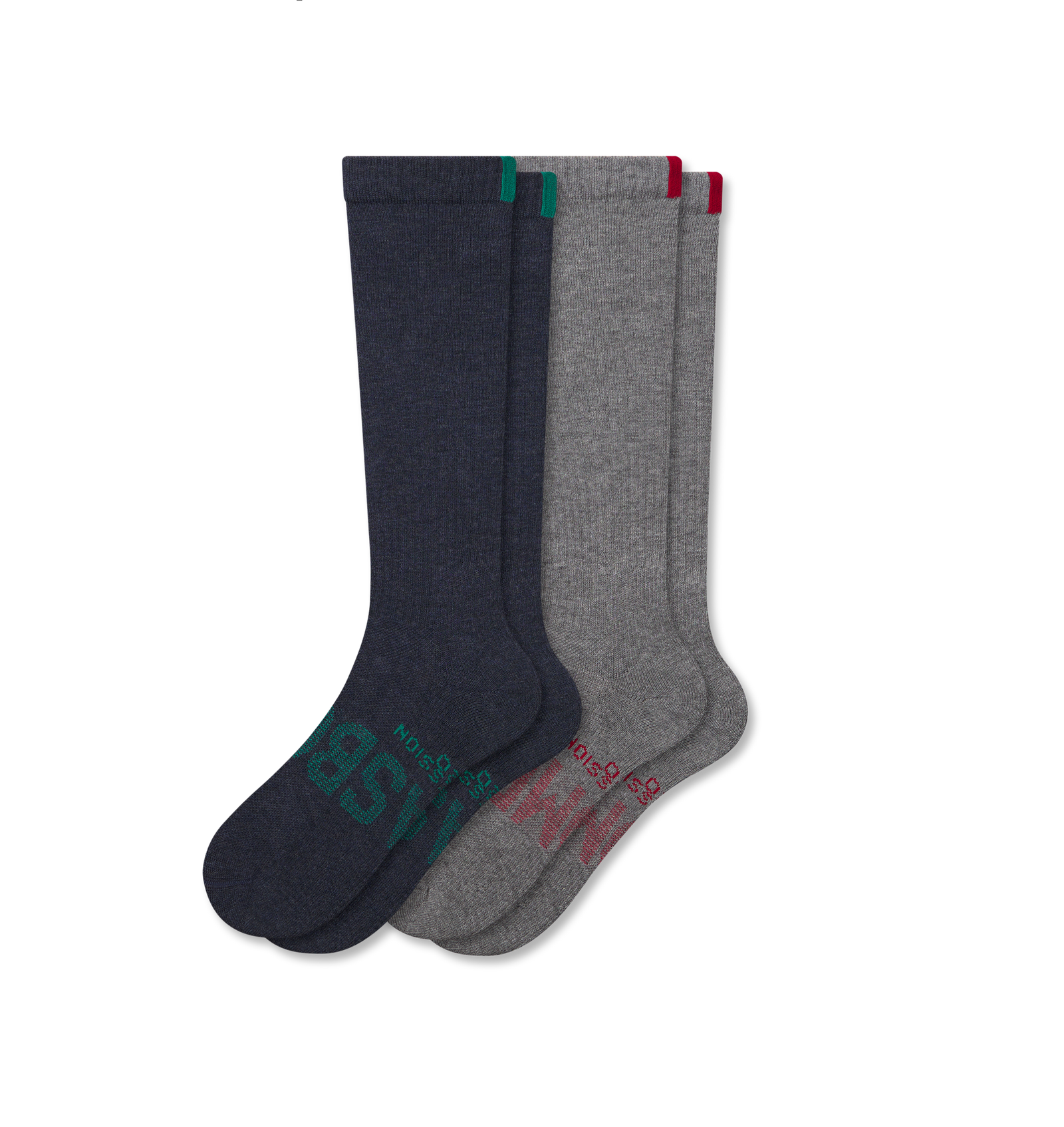 Men’s Everyday Compression Sock 2-Pack Gift Box - Navy Grey Mix L