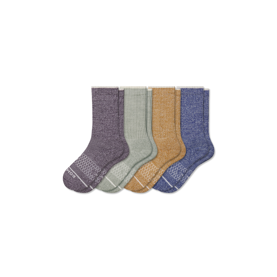 Youth Merino Wool Blend Calf Sock 4-Pack - Trail Ready