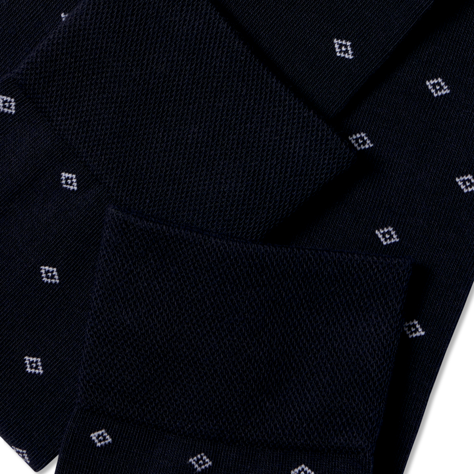 Dress Knee High Socks - Nightfall Diamond Detail [10279]