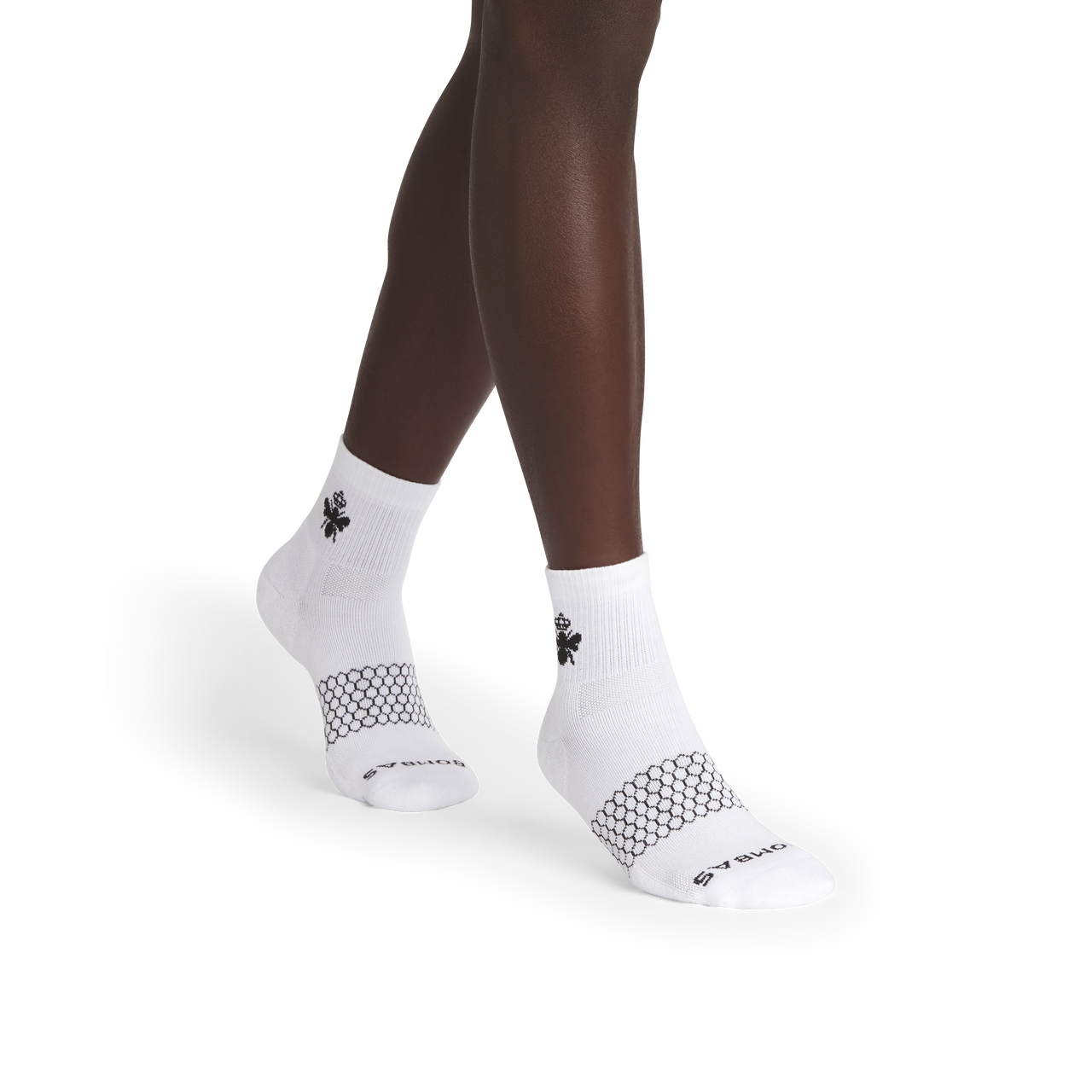 All-Purpose Performance Quarter Socks - white black MO1 [10336]