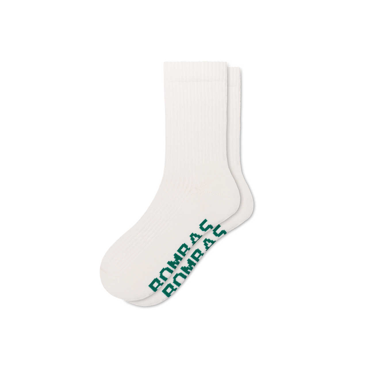Summer Slub Half Calf Socks - Soft White L [10392]