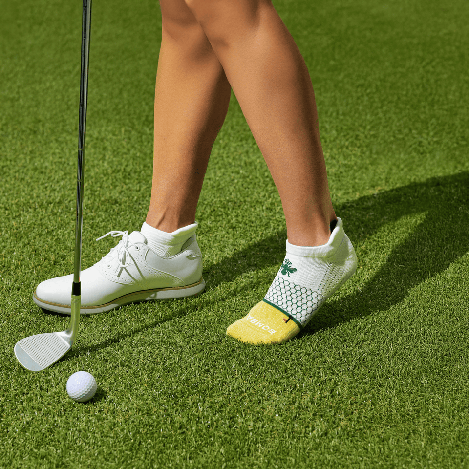 Golf Ankle Socks - white faded sun [LIFETSYLE] [10406]