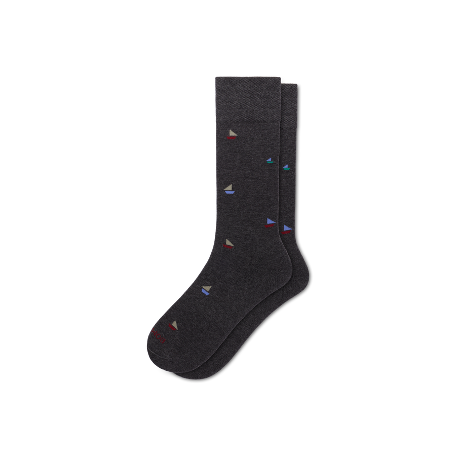 Men's Dress Calf Socks - Travel Step