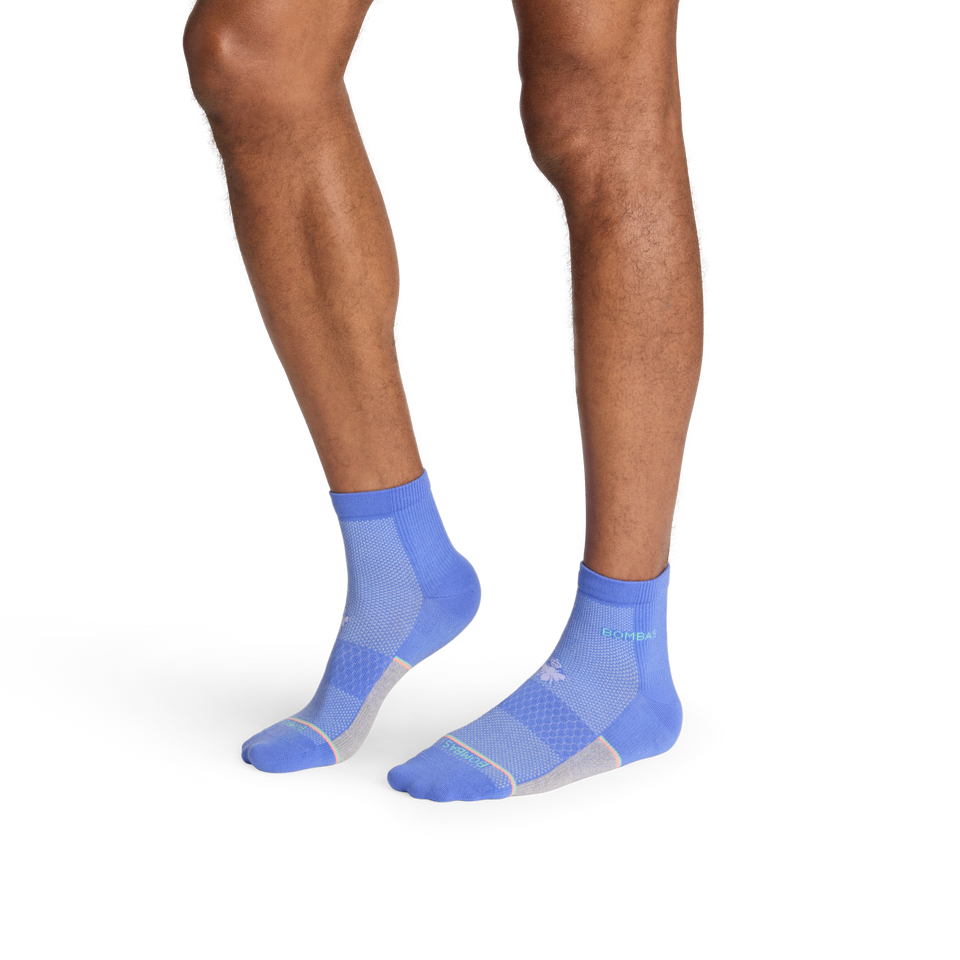 UltraLite Sport Merino Wool Blend Quarter Socks - Hydrangea MO1 [10441]