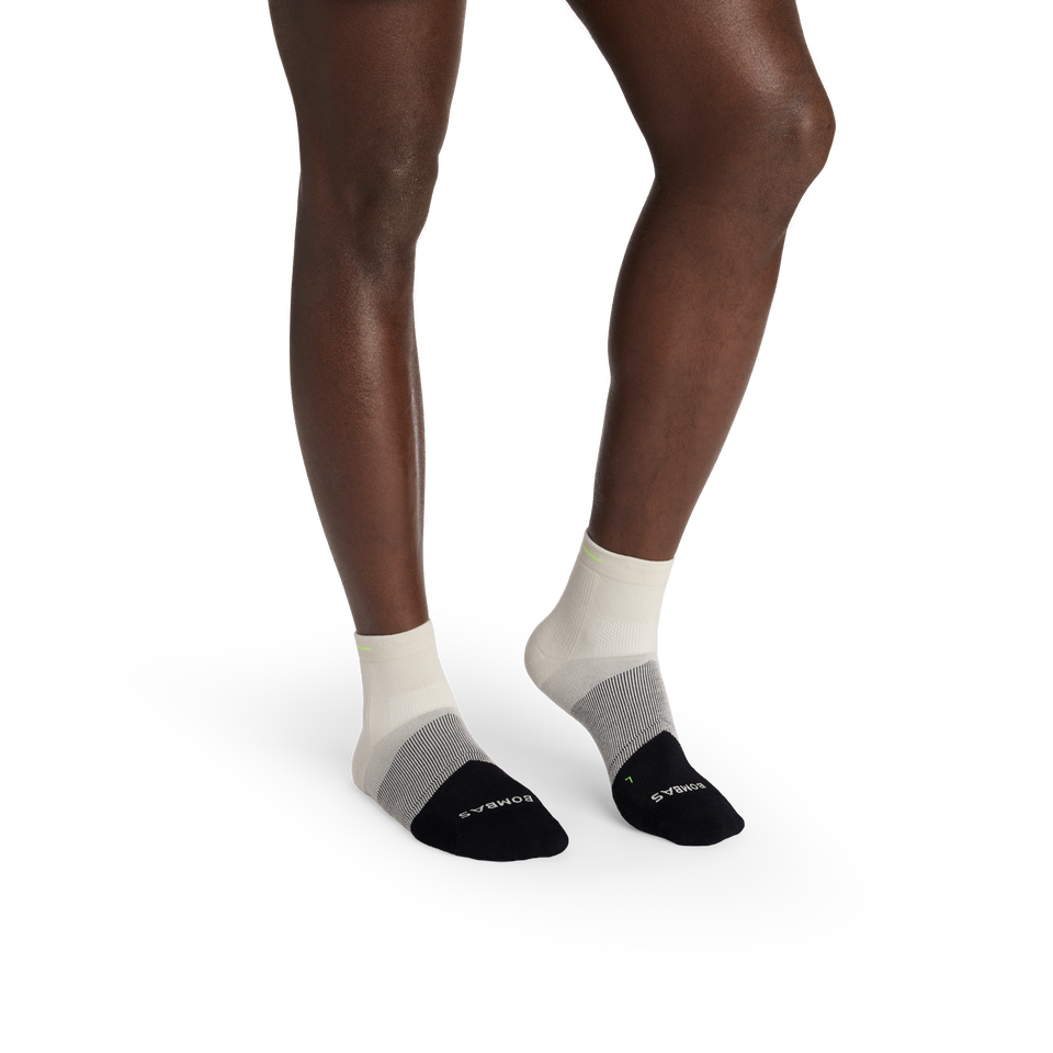 Run Quarter Socks - vintage linen black MO1 [10451]