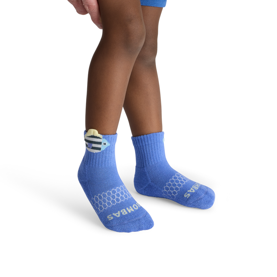 Toddler Gripper Calf Socks - hydrangea TO1 [10463]