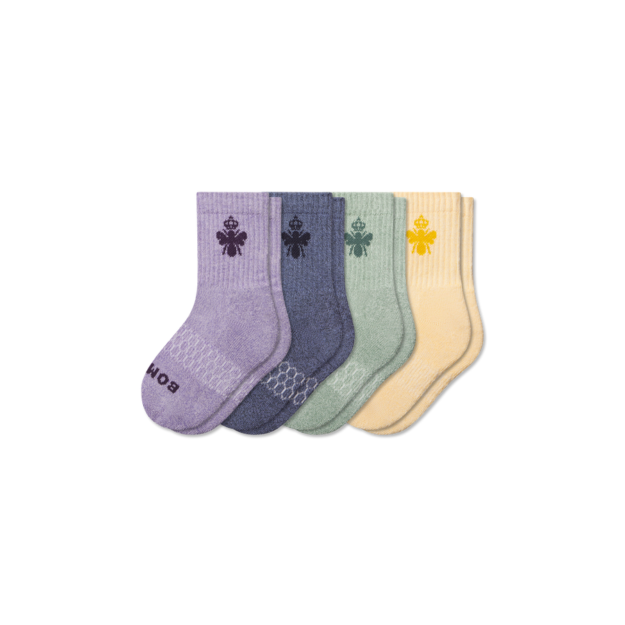 Junior Marl Calf Sock 4-Pack - Breathable Wear
