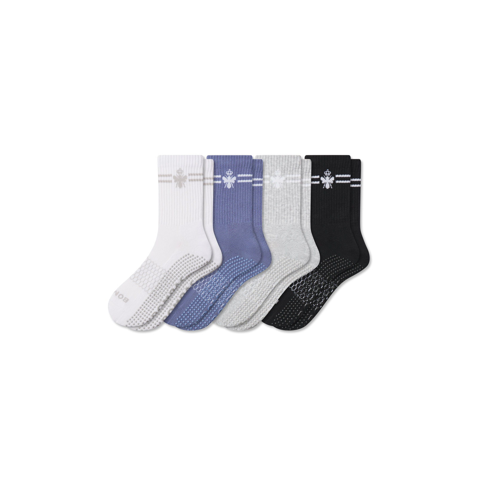 Gripper Half Calf - Oyster White Mix L [10554]