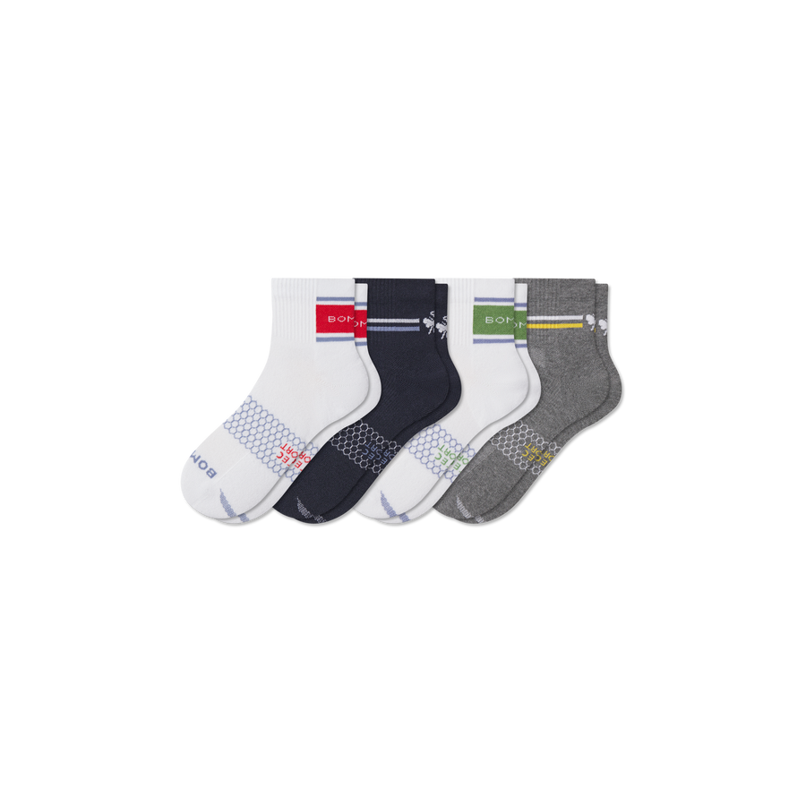 Men's All Sport Quarter Sock 4-Pack - Everyday Hike Comfort