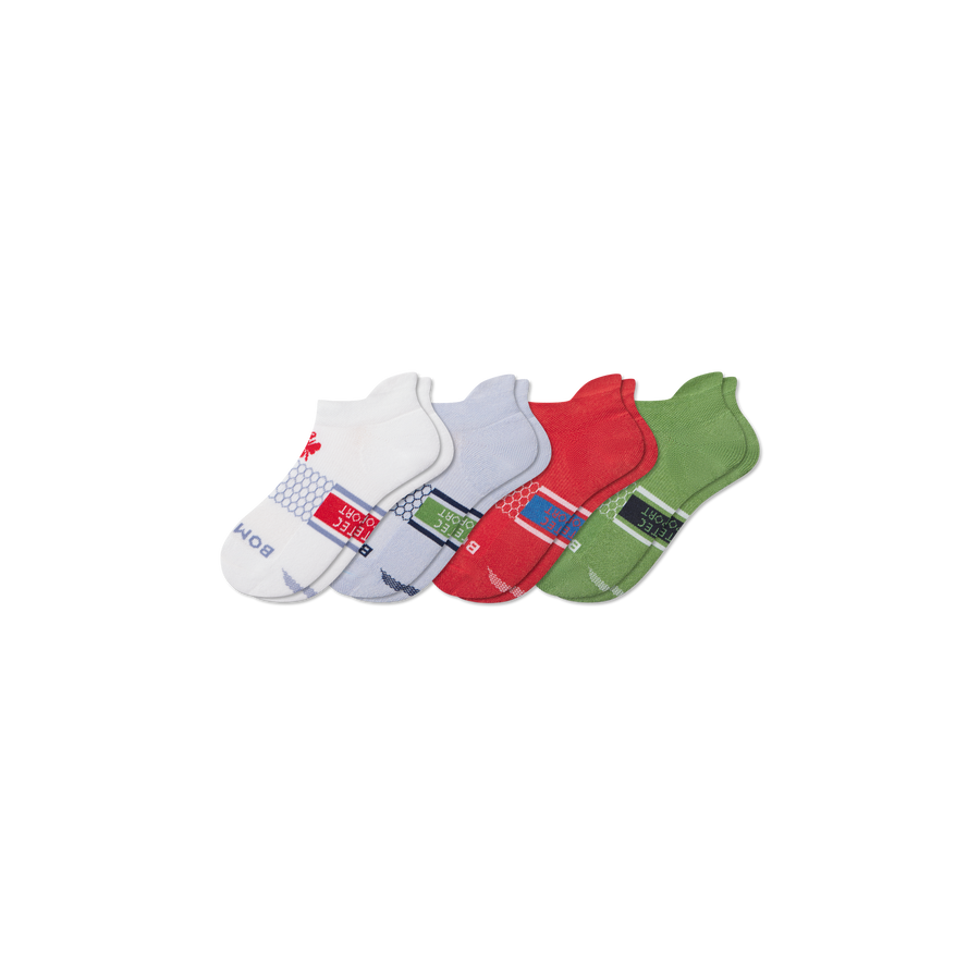 Youth All Sport Ankle Sock 4-Pack - Fresh Everyday Wear
