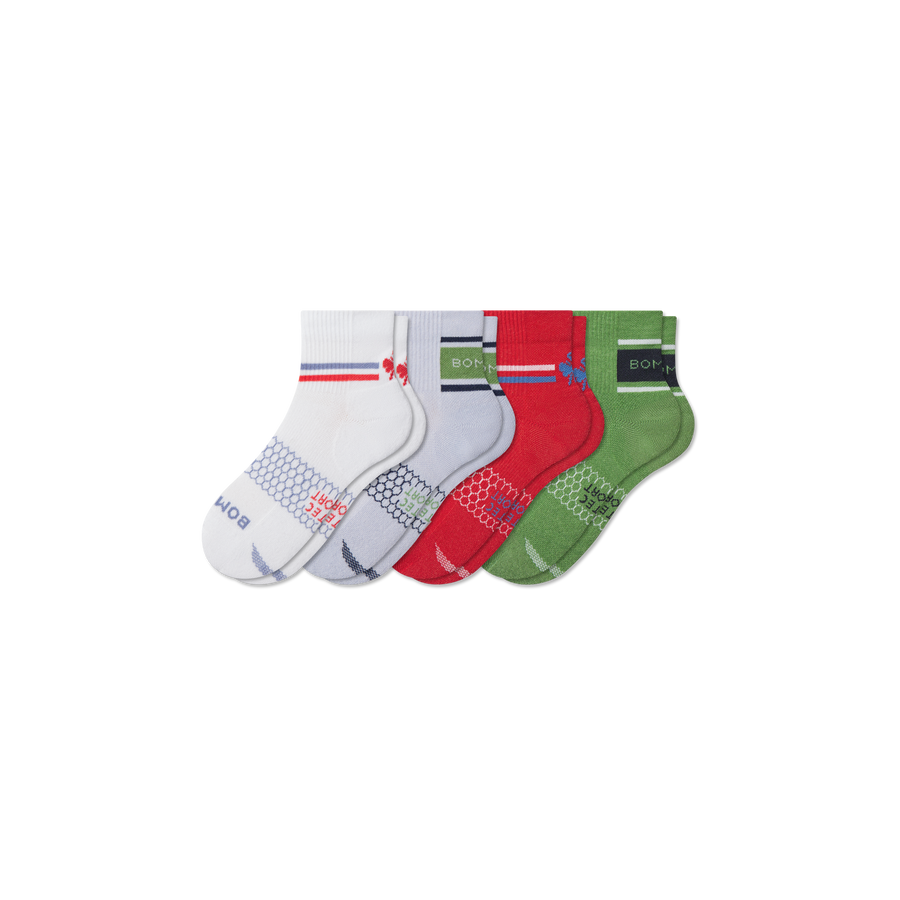 Youth All Sport Quarter Sock 4-Pack - Stride Cushion