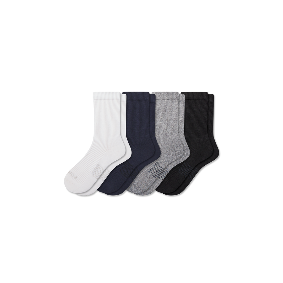 Men's Modern Rib Half Calf Sock 4-Pack - Weekend Ankle Move