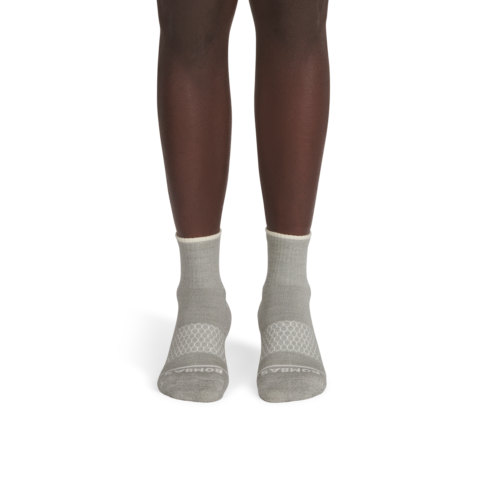 Merino Wool Blend Quarter Socks - sage haze soft white MO1 [10628]