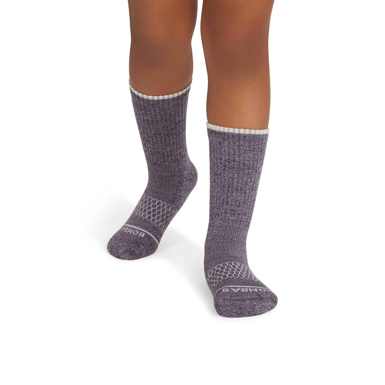 Merino Wool Blend Calf Socks - Soft Lavender YO1 [10632]