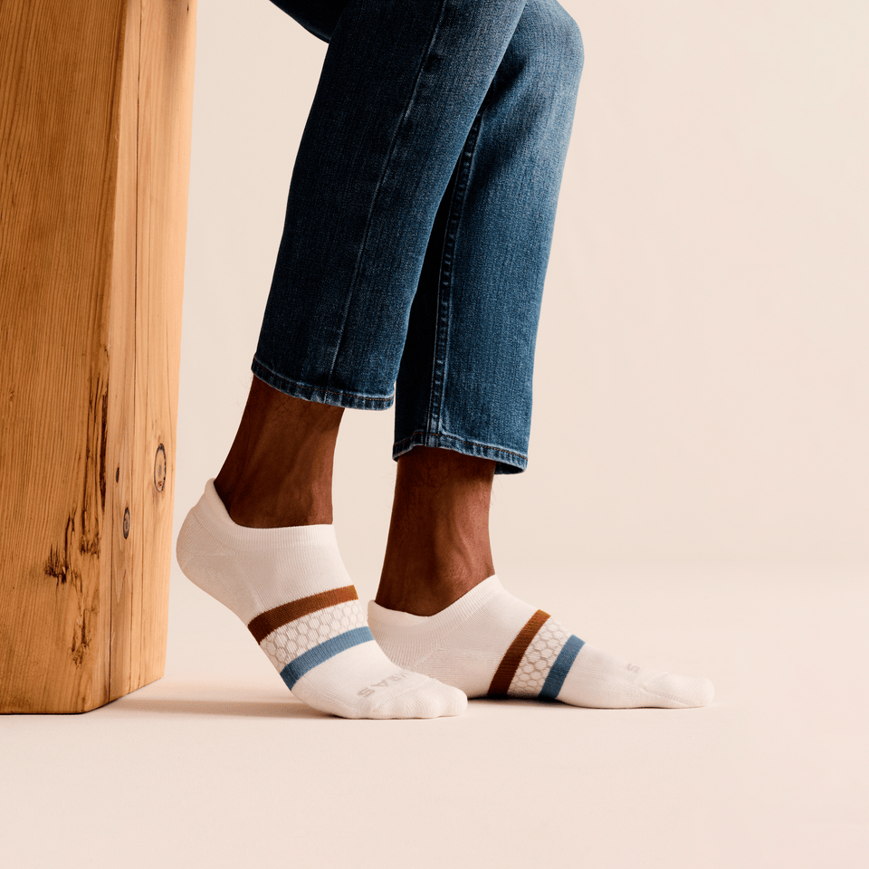 Men’s Celebration Ankle Sock - soft white toffee [LIFESTYLE] [10730]