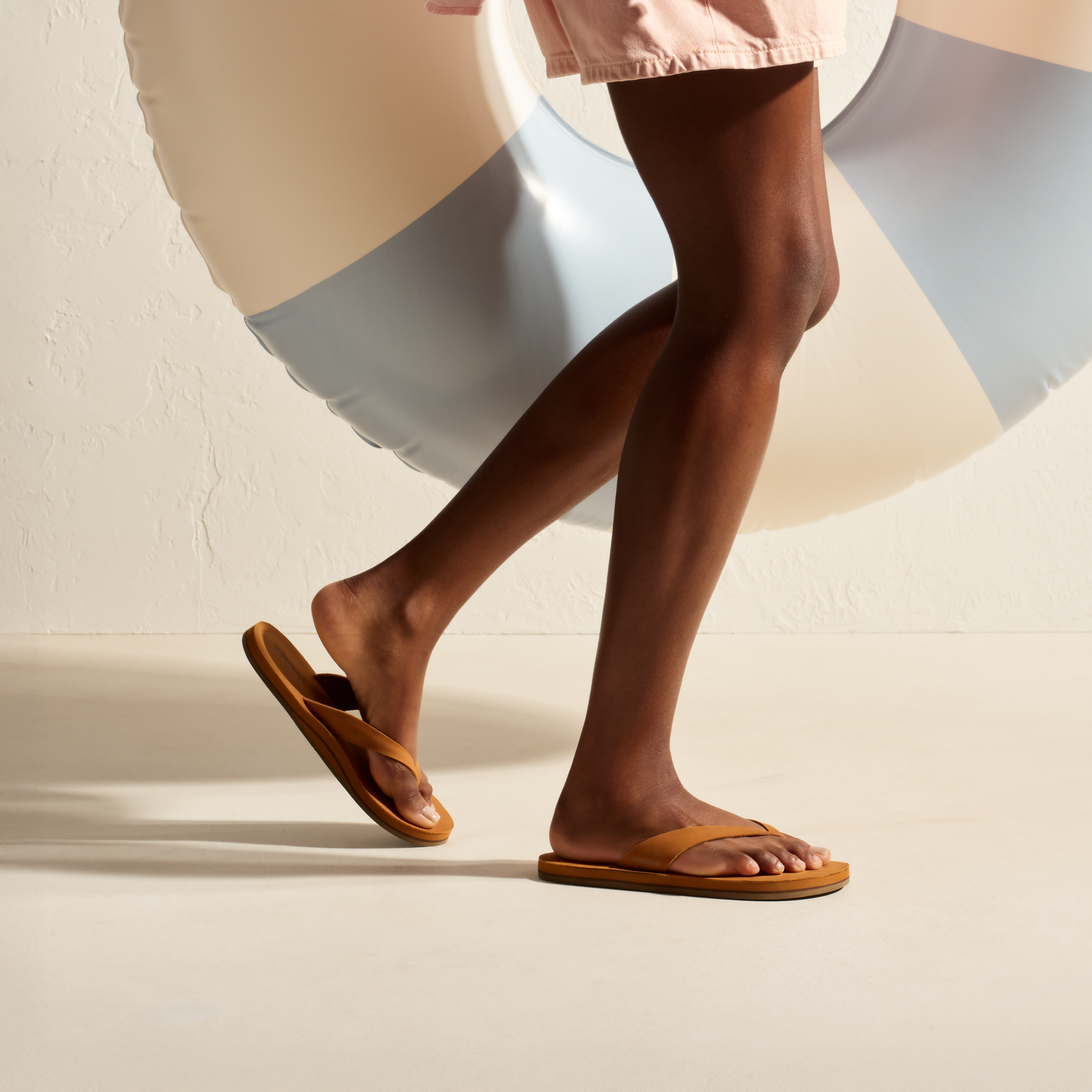 Women's Sunrise Nubuck Flip Flop - Sienna Tan [LIFETSTYLE] [10929]