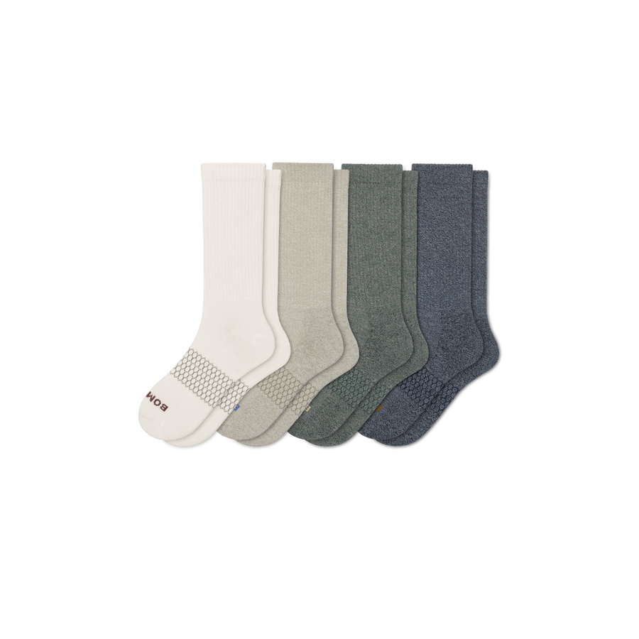 Men's Marl Calf Sock 4-Pack - Studio Court Step