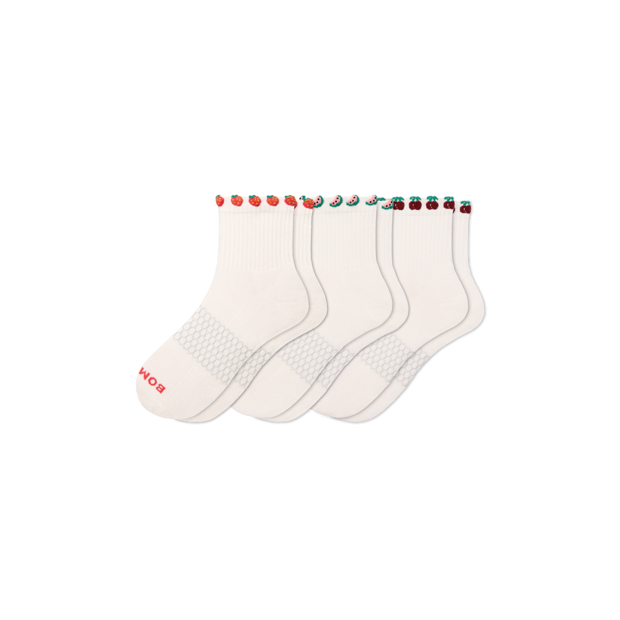 Women's Farmer's Market Quarter Sock 3-Pack - Outdoor Run Move