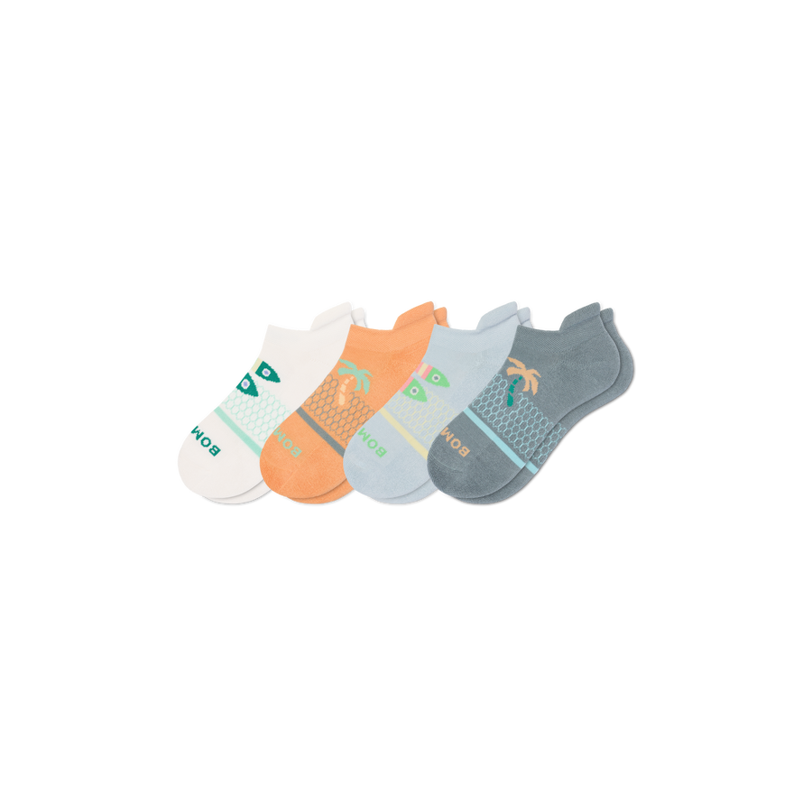 Youth Seaside Ankle Sock 4-Pack - Cozy Office Wear