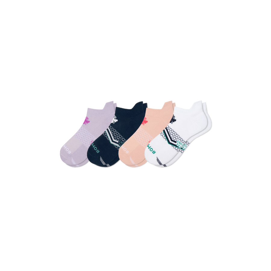 Women's All Sport Ankle Sock 4-Pack - Comfort School Fit
