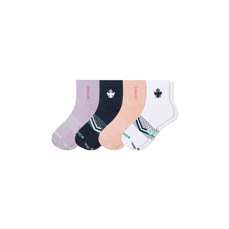 Women's All Sport Quarter Sock 4-Pack - Easy Ankle Pair
