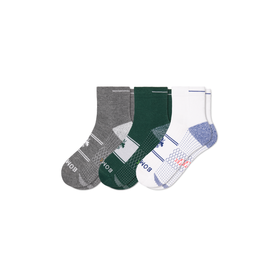 Men's Golf Quarter Sock 3-Pack - Light No Show Cushion
