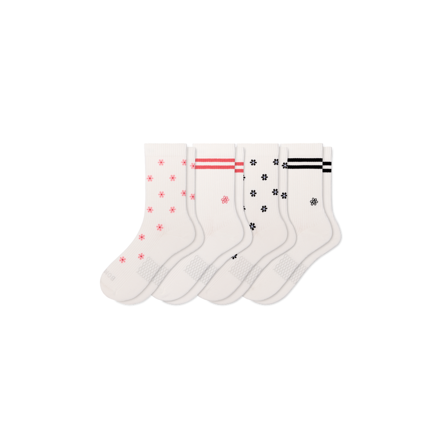 Women's Modern Rib Half Calf Sock 4-Pack - Smooth Recovery Move