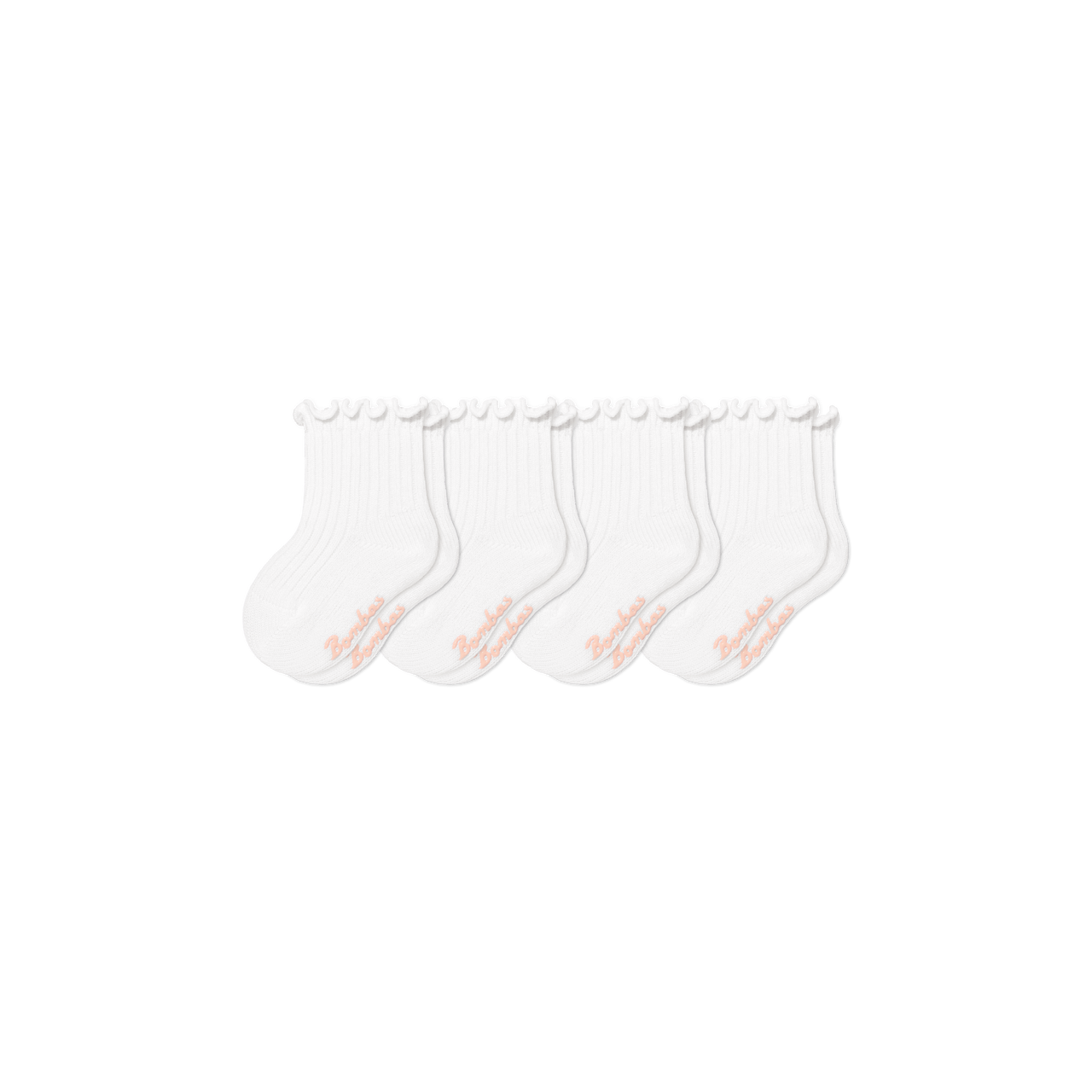 Baby Frilly Calf Socks (6-12 months) - white L [11320]