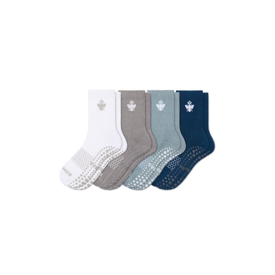 Men's Gripper Half Calf Sock 4-Pack - Cozy Everyday Rotation