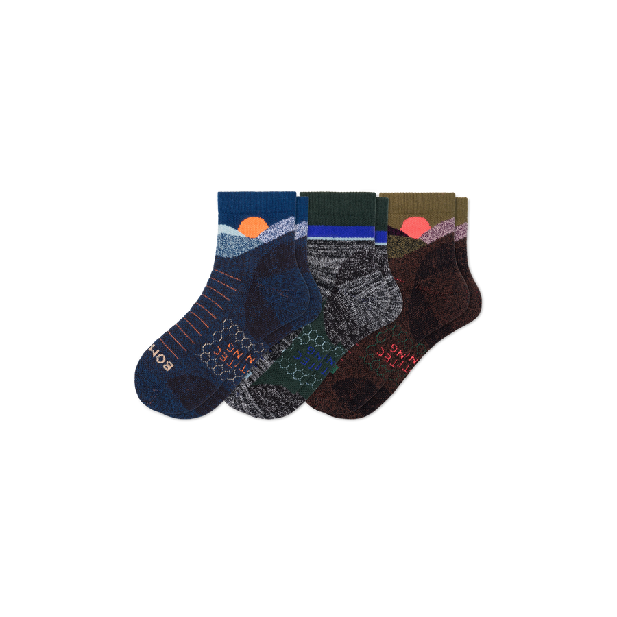 Women's Hiking Quarter Sock 3-Pack - Light Recovery Wear