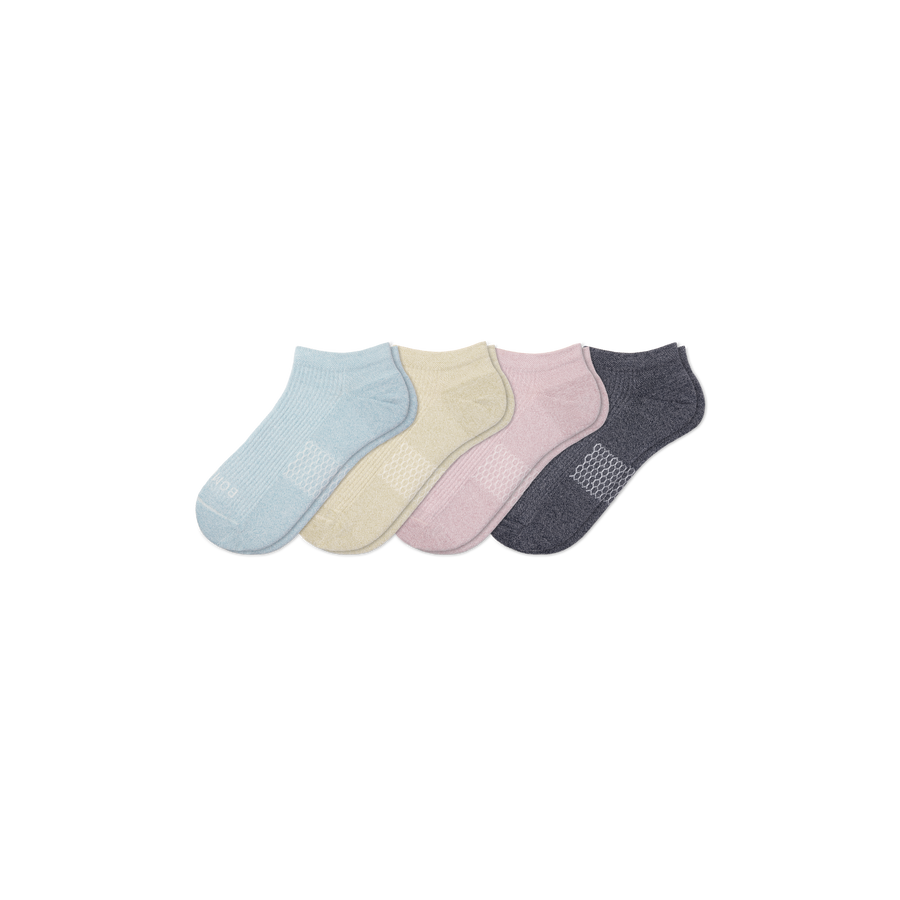Women's Modern Rib Ankle Sock 4-Pack - Smooth Shift Cushion