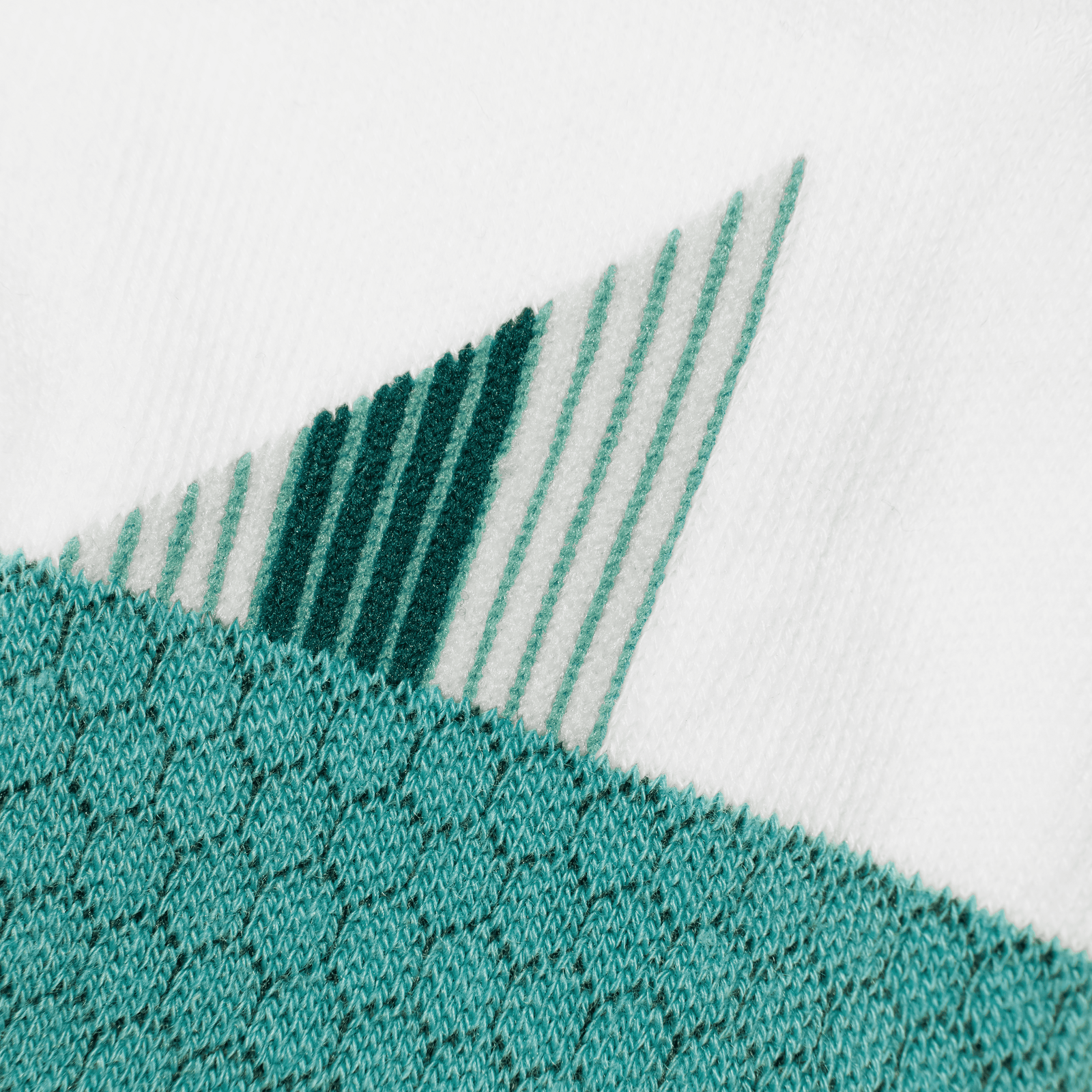 Running Ankle Socks - White Algae Green Detail [3106]