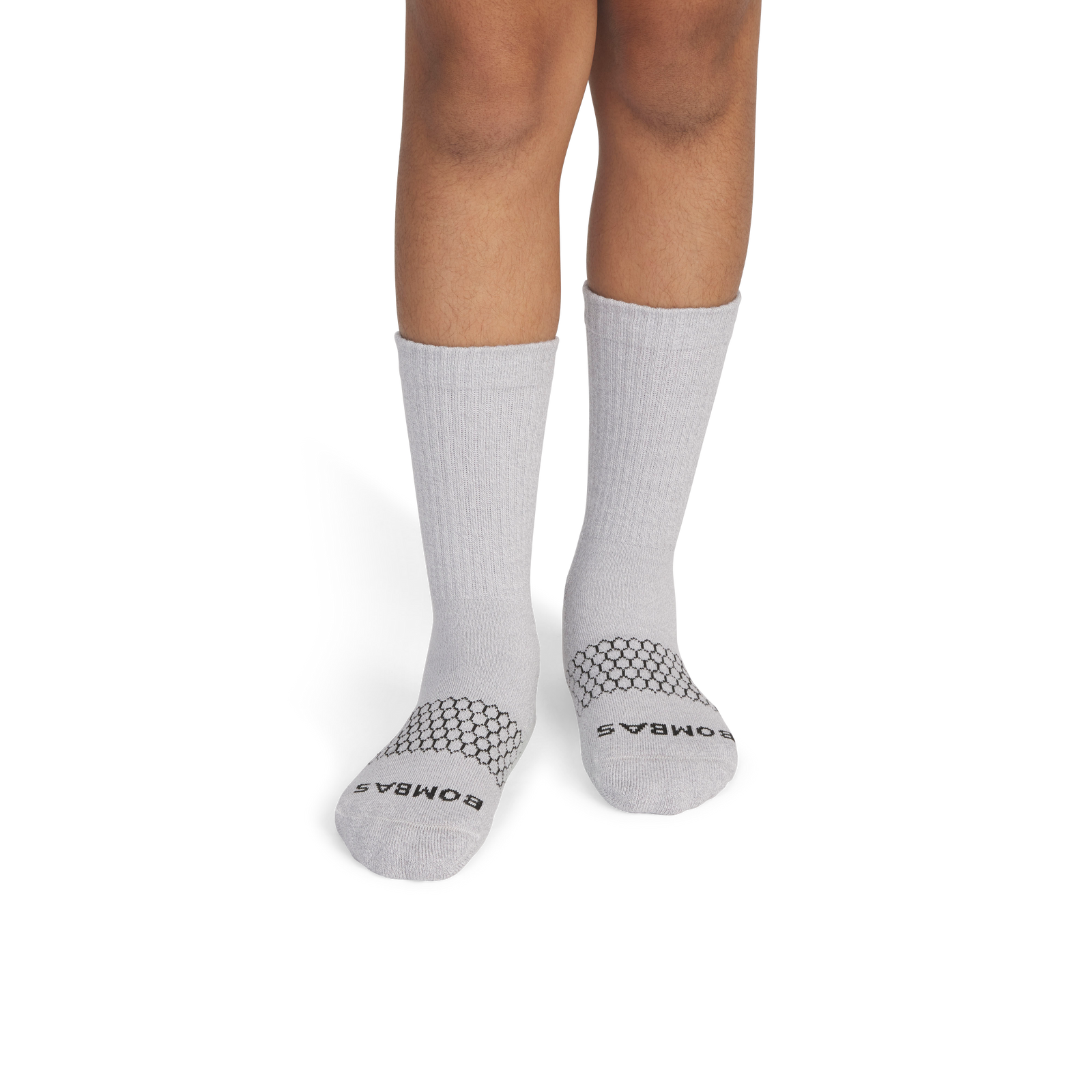 Marl Calf Socks - Haze Grey / Soft White YO1 [3129]
