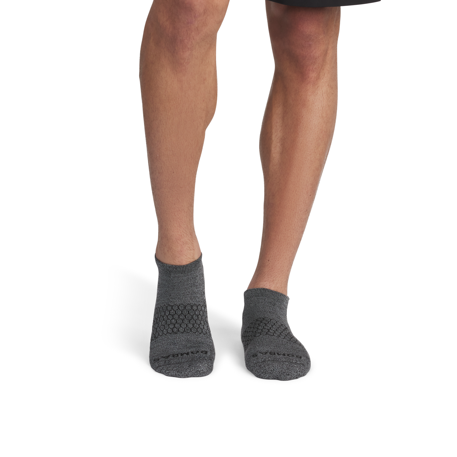 Marl Ankle Socks - Black / Dark Grey MO1 [3360]