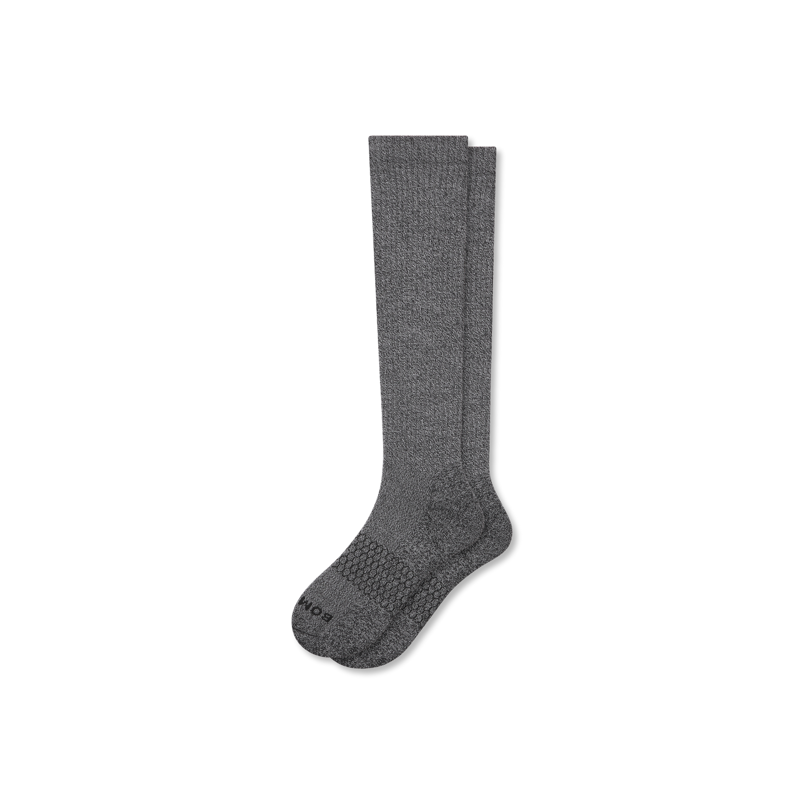 Marl Knee High Socks BLACK-DARKGREY-layflat-1-transparent