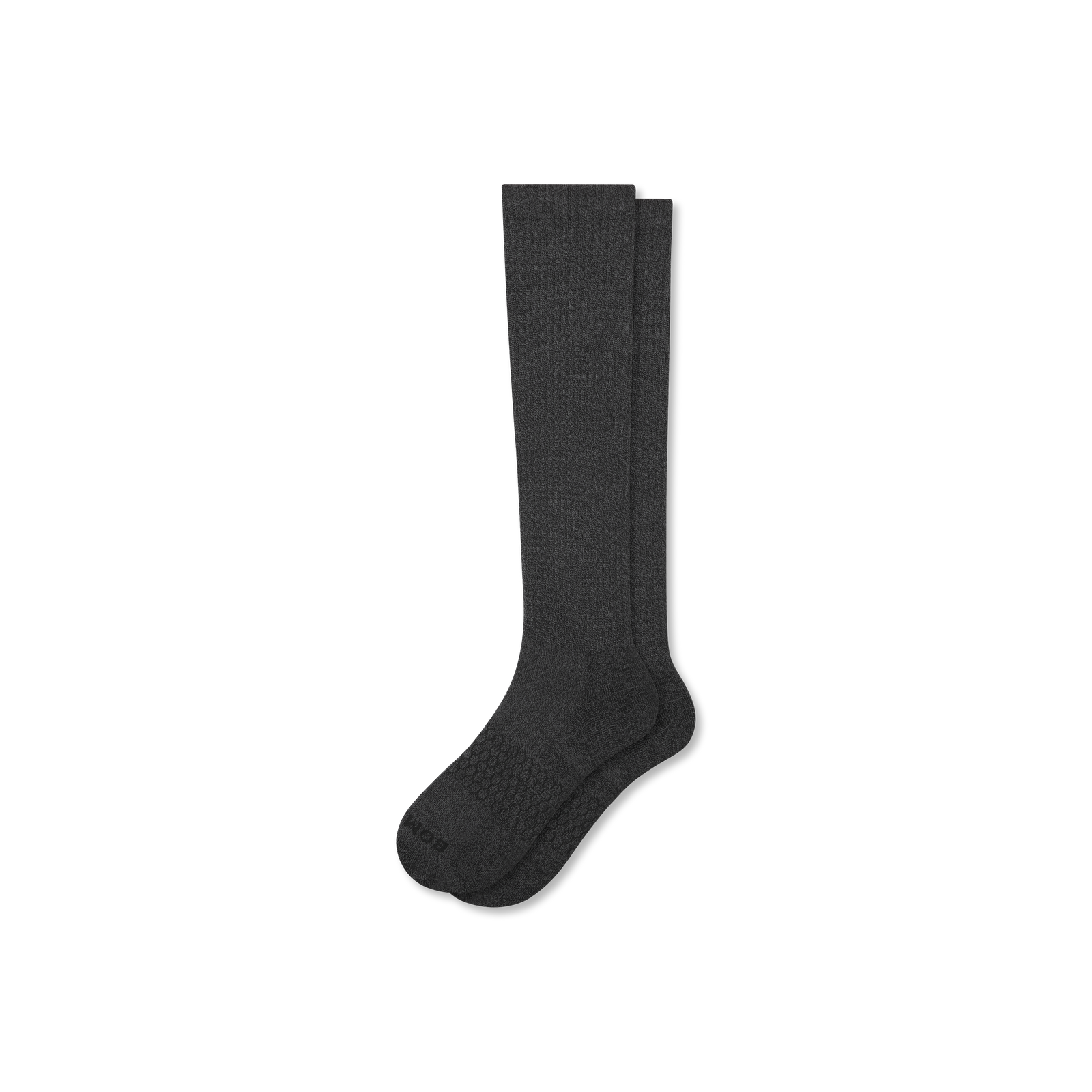 Marl Knee High Socks - Black / Washed Black L [3933]