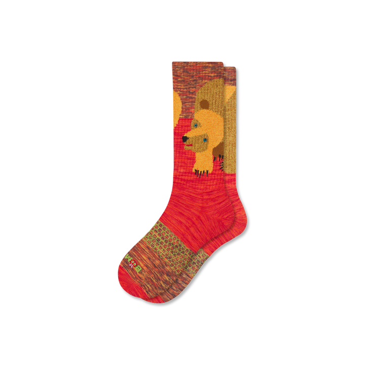 Eric Carle Big Brown Bear Calf Socks - brown bear L [5293]