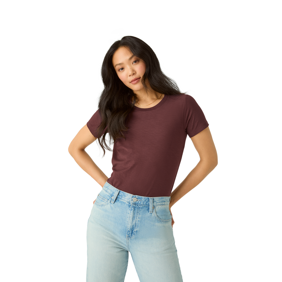 Women's Air Slub Crew Neck T-Shirt - Pima Lounge Wear