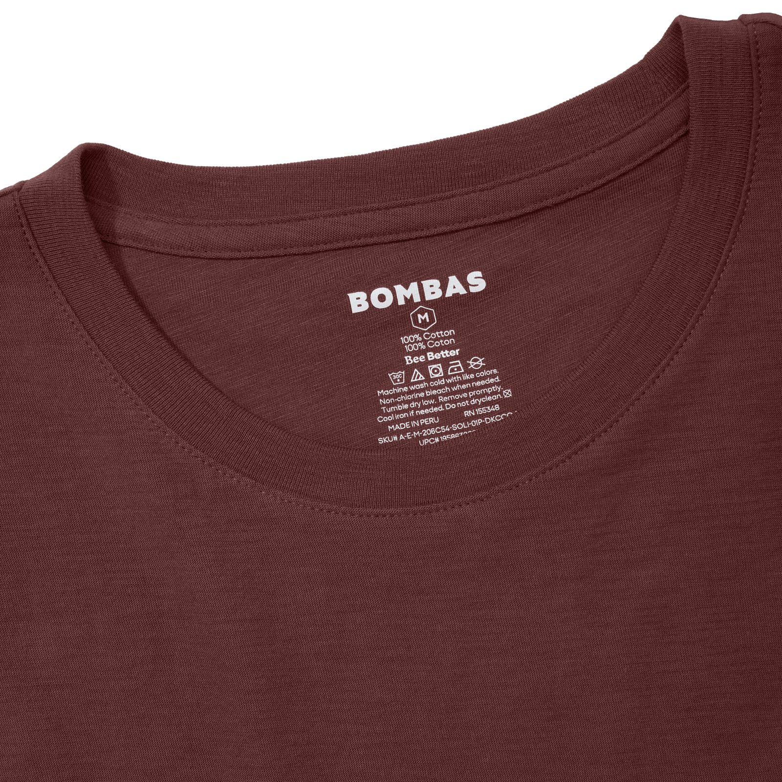 Men's Air Slub Crew Neck T-Shirt - Dark Cocoa Detail [5593]