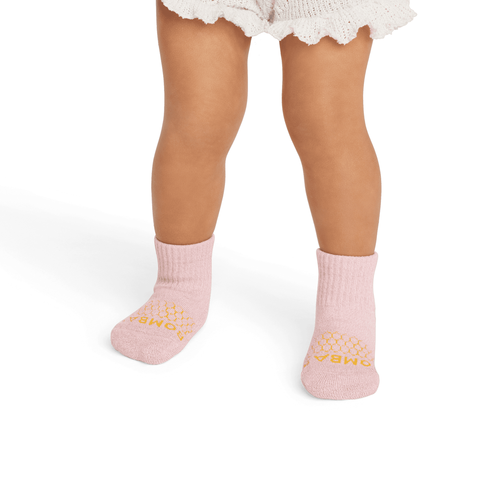 Toddler Marl Gripper Calf Socks spanishrose-softwhite--2-transparent