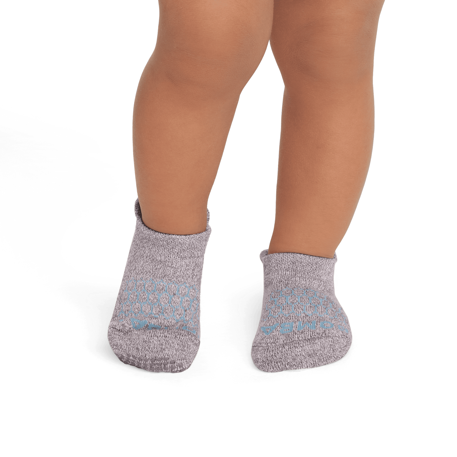 Toddler Gripper Marl Ankle Socks steelpurple-softwhite--2-transparent