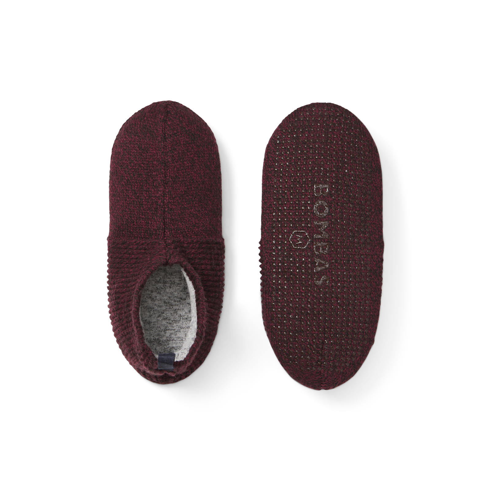Adult Gripper Slipper - Burgundy Dark Espresso L [6717]